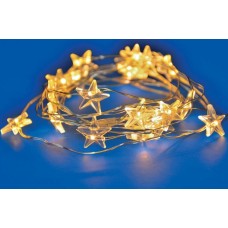Гирлянда UNIEL (UL-00008619) ULD-S1900-020/STB/2AA WARM WHITE IP20 STARS MINI