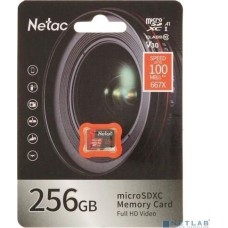 NETAC Micro SecureDigital 256GB P500 Extreme Pro MicroSDXC V30/A1/C10 up to 100MB/s, retail pack card only [NT02P500PRO-256G-S]