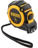 Рулетка DENZEL Рулетка 5м х 19мм, автоматич. фиксац., нейлон. покрытие, магнит. зацеп, двухстор. разметка 31521