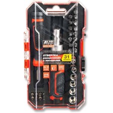 Отвертка AVS TOOLS ORS31 реверсивная с насадками (31 предмет)