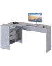 СОКОЛ Стол для компьютера СПм-25 Л столешница ЛДСП бетон 145x74x81см (00-00011530)