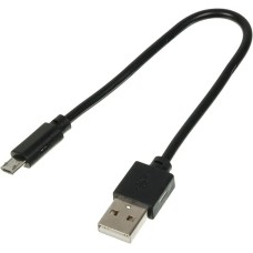 DIGMA Кабель micro USB (m) - USB (m), 0.15м, 2A, черный [microusb-0.15m-blk]