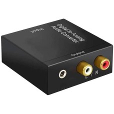 PREMIER Переходник аудио 5-987, TOS (f) - 2хRCA (f), черный