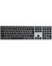 SATECHI Беспроводная клавиатура Slim X3 Bluetooth Keyboard-RU. Раскладка - Русская. Цвет- Серый космос