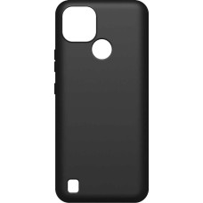 BORASCO Чехол (клип-кейс) Silicone Case, для Realme C21, черный (матовый) [40041]