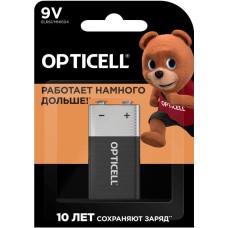 OPTICELL 9V Батарейка Basic 6LR61, 1 шт