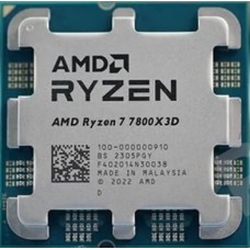 AMD Процессор Ryzen 7 7800X3D OEM (Raphael, 5nm, C8/T16, Base 4,2GHz, Turbo 5,0GHz, RDNA 2 Graphics, L3 96Mb, TDP 120W, SAM5)(100-000000910)