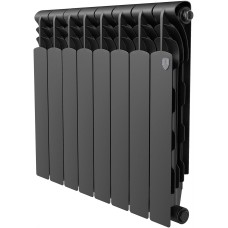 Радиатор ROYAL THERMO Радиатор биметаллический Revolution B 500 Чёрный – 10 секц