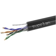 SUPRLAN Кабель информационный Premium 01-0308-1 кат.5E U/UTP 4 пары 23AWG PE внешний 305м черный