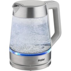 HAIER Чайник электрический HK-501 1.7л. 2400Вт серый корпус: стекло/пластик (TD0036930RU)