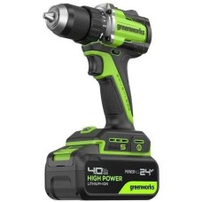 GREENWORKS Дрель-шуруповерт DD560, 4Ач, с двумя аккумуляторами [3708407cuc]