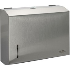 BRIMIX - Диспенсер для бумажного полотенца Z сложения, с ключом, из нержавеющей стали, цвет САТИН. 9901