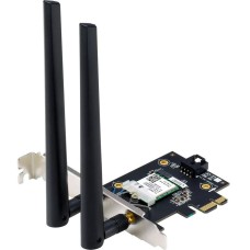 ASUS Сетевой адаптер Wi-Fi + Bluetooth PCE-BE6500 BE6500 PCI Express (ант.внеш.съем) 2ант
