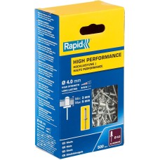 RAPID R:High-performance-rivet, 4.0 х 8 мм, 500 шт, алюминиевая высокопроизводительная заклепка (5001432)