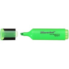 SILWERHOF Текстовыделитель Blaze 108036-03 скошенный пиш. наконечник 1-5мм зеленый картон