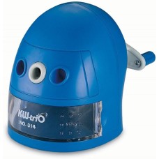 KW-TRIO Точилка для карандашей механическая 314Ablu Робот 314A-BLU 1 отверстие пластик синий
