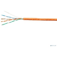 Cabeus UTP-4P-Cat.5e-SOLID-OR Кабель витая пара UTP (U/UTP), категория 5e, 4 пары (24 AWG), одножильный, PVC нг(А)-LS, оранжевый (305 м)