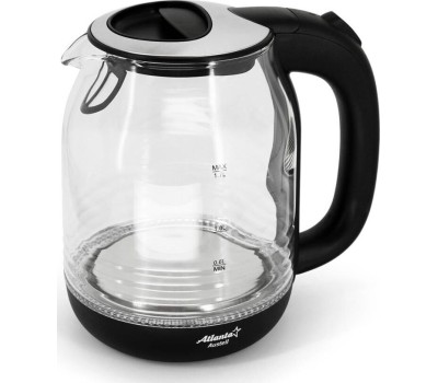 Чайник электрический ATLANTA ATH-2469 стекло черный