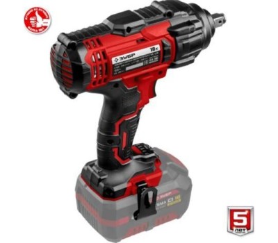 Гайковерт ЗУБР ГУЛ-410 18В, без АКБ