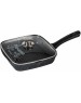 Сковорода МЕЧТА С68802 Гранит black 28*28см с несъемной ручкой и стекл. Крышкой