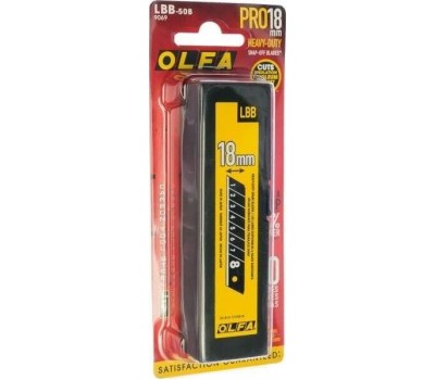 Лезвие OLFA OL-LBB-50B Сегментированные лезвия EXCEL BLACK 18х100х0.5 мм 50 шт.