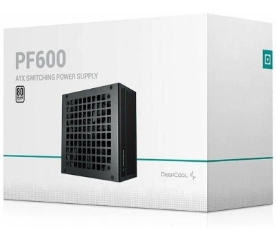 Блок питания DEEPCOOL Блок питания PF600 80+ (ATX 2.4 600W, PWM 120mm fan, 80 PLUS, Active PFC) RET