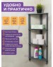 Этажерка VIOLET VIKEA 4-х ярусная угловая подвесная (серый)787418
