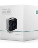 DEEPCOOL Кулер AG300 LGA1700/1200/115X/AM5/AM4 (36шт/кор, TDP 150Вт, PWM, Fan 92mm, 3 тепл. трубки прямого контакта) RET