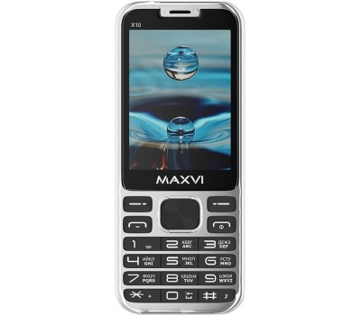 Телефон мобильный MAXVI X10i Metallic Silver
