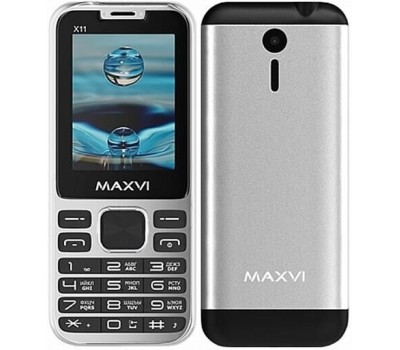 Телефон мобильный MAXVI X10i Metallic Silver