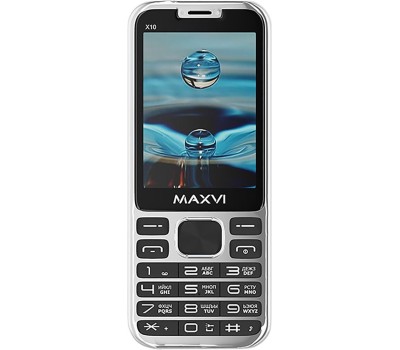 Телефон мобильный MAXVI X10i Metallic Silver
