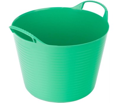 СИБРТЕХ Ведро гибкое сверхпрочное, 28 л, зеленое, 67512