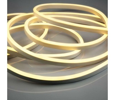 Лента светодиодная NEON-NIGHT Гибкий неон 8х16мм двухсторонний 120 LED/м БЕЛЫЙ 230В бухта 100м (с комплектом подключения)