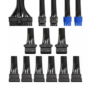 Exegate EX282040RUS Блок питания 500W Exegate 500PPH-LT, 80+,RTL ATX, black, APFC, 12cm, 24p, (4+4)p, 5*SATA, 3*IDE