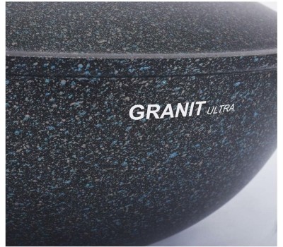 Казан KUKMARA Казан д/плова а/пр литой 7,0л алюм/кр Granit ultra blue ТМ