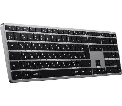 SATECHI Беспроводная клавиатура Slim X3 Bluetooth Keyboard-RU. Раскладка - Русская. Цвет- Серый космос