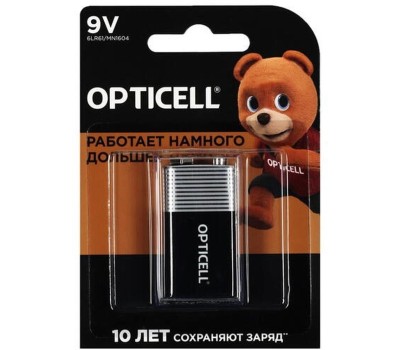 OPTICELL 9V Батарейка Basic 6LR61, 1 шт
