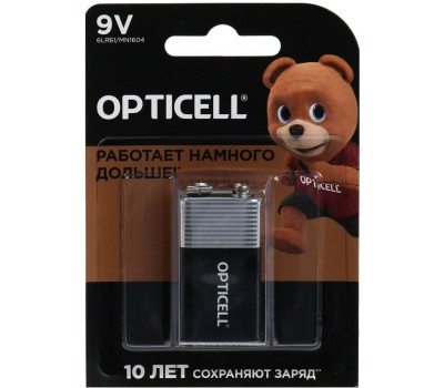 OPTICELL 9V Батарейка Basic 6LR61, 1 шт