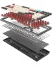 Клавиатура A4TECH Клавиатура Bloody S98 Pixels, проводная, USB, механическая, серый/бежевый