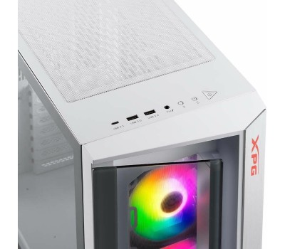 Корпус для ПК XPG Корпус CRUISER WHITE [CRUISERST-WHCWW] (Midi-Tower, белый, TG, 120mm ARGB fan*3)
