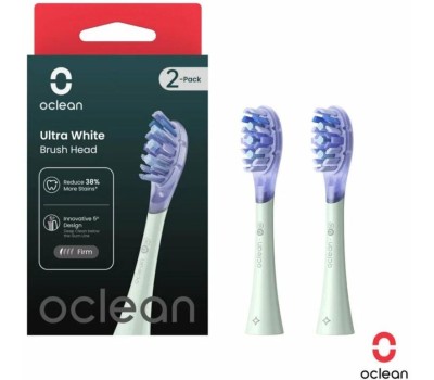 Комплект насадок OCLEAN Комплект насадок Ultra white (2 шт), зеленый