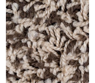 САНАКС - Коврик в ванную ШАГГИ двойной, КОРИЧНЕВЫЙ, ПЕРЕХОД, 60х100 + 50х60 см, 100% полиэстер 00152