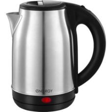 Чайник электрический ENERGY E-201 (1,8 л, диск) стальной, черный