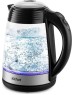 Чайник KITFORT КТ-6126 черный (стекло)