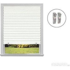 Самоклеящиеся шторы-плиссе РЫЖИЙ КОТ Самоклеящиеся шторы-плиссе Skandi, размер 60х160см, цвет белый 105043