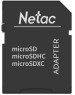 NETAC Карта памяти microSDHC UHS-I U1 P500 16 ГБ, 80 МБ/с, Class 10, NT02P500STN-016G-R, 1 шт., переходник SD