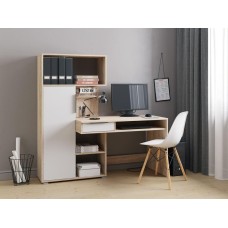 Стол НК-МЕБЕЛЬ КВАДРО стол письменный Дуб Сонома/Белый 74260155 (3 кор.)