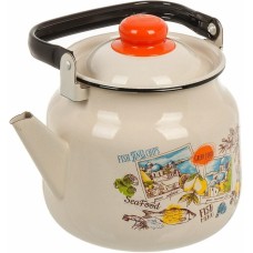 Чайник ЭМАЛЬ 33-2713/4М Греческая кухня эмал 3,5л
