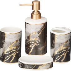 Аксессуары д/ванной комнаты LEFARD 755-246 набор для ванной 360мл (4 предмета)
