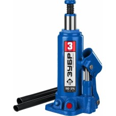 ЗУБР Домкрат гидравлический 43060-3_z01 бутылочный, 3т